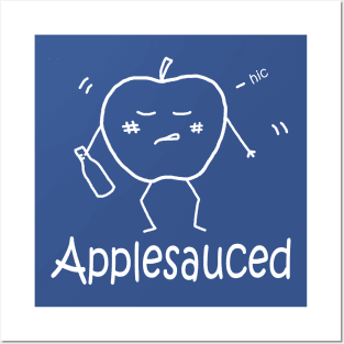 Applesauced White Pocket Posters and Art